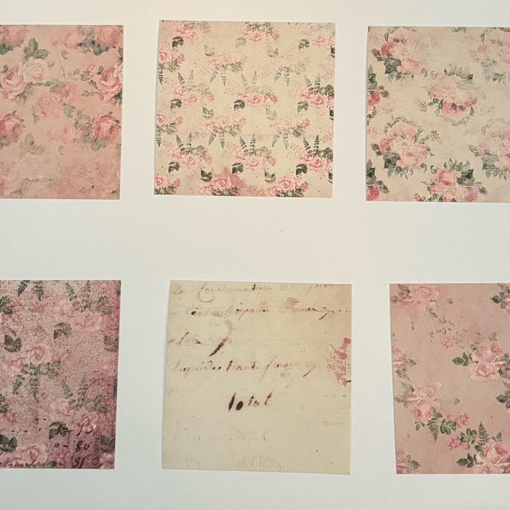 Floral Patterned Craft Paper Set - Picture 3 of 6